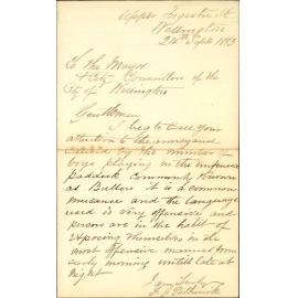 Nuisance, unfenced section, Bullers paddock - F G Petherick