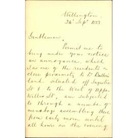 Complaint, unfenced section, Bullers paddock - R Evatt