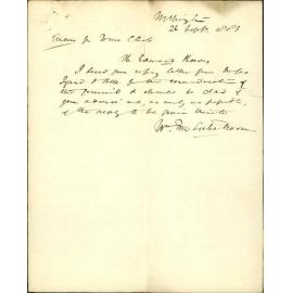 Forwarding communication from Izard & Bell regarding Edward Reeves and the Town Belt reserve