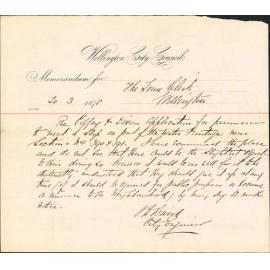 Re memo to Town Clerk re Coffey and Dixons application to erect a slip on water frontage - City Engineer