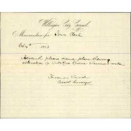 Forwarding tracing showing amended line of water race at Wainuiomata - City Surveyor