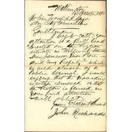 Nuisances on property adjoining Jamieson Brothers - John Richards