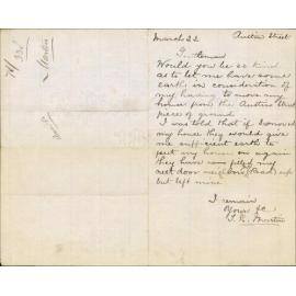 Re formation of Austin Street - J R Martin