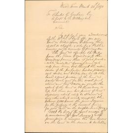 Re land for cemetery, Wadestown - Samuel Woodward