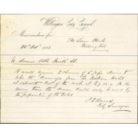 Application for drain in Abel Smith Street - J C Eugene