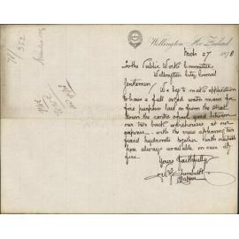 Re laying water main - W and G Turnbull, General Importers