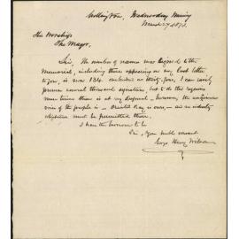 Re petition re erecting slip in Oriental Bay - George Henry Wilton