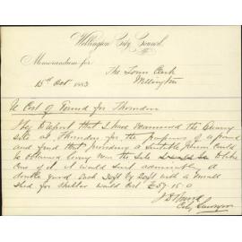 Estimate of cost of pound at Thorndon - City Surveyor