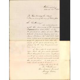 Re new streets Town Acres 351-355, formation of Austin Street - Henry Mace