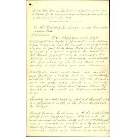 Petition against formation of road through Town Belt at end of Majoribanks Street