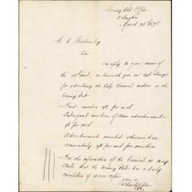 Re charges for advertising in Evening Post - Blundell Bros