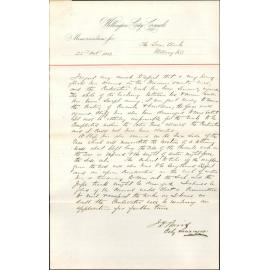 Asking that Council should visit his dam contract and inspect damage done by floods - G H Baylis