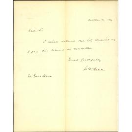 Appearing to meet the Public Works Committee - H D Bell