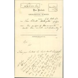Analysis of Wainuiomata water - Colonial Museum