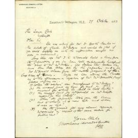 Rent of Town Belt section lease to C McIntyre and J Kennedy MacDonald - Moorehouse, Edwards and Cutten