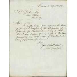 Re land to be acquired for waterworks - John Campbell