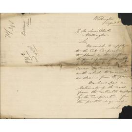 Re permission to lay drain Lambton Quay - Barrand and Son