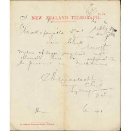 Re waterworks - Town Clerk, Sydney