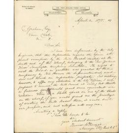 Re bill board erected at the south end of the wharf - New Zealand Times Co