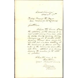 Re new street in Cook Ward, leading from Brougham to Austin Streets (through Town Acres 333,334,342 and 343) - City Valuer