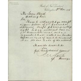 Draft for remittance, have received - Bank of New Zealand