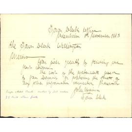 Seeking information as to street watering - Town Clerk Blenheim
