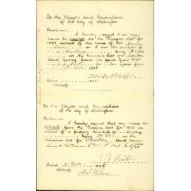 Application to be placed on the Burgess Roll - Patrick McIntyre