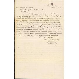 Re drainage, Abel Smith area - V E Posh