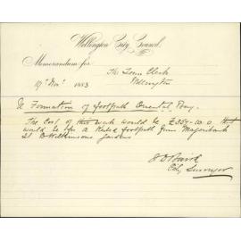 Cost of footpath round Oriental Bay - City Surveyor