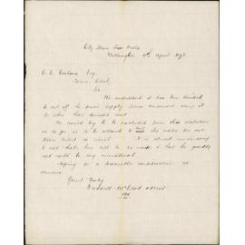 Re cutting of water supply to non-domestic users - Waddel McLeod and Weir