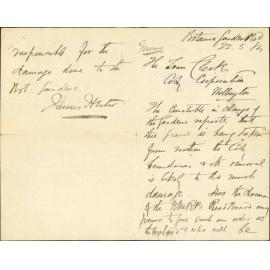 Removal of gravel in Tinakori Road - Botanic Gardens board