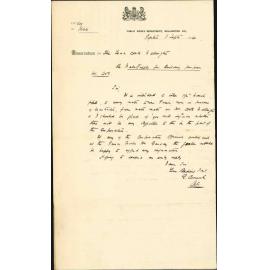 Water for Mount Cook Prison works - Public Works Department