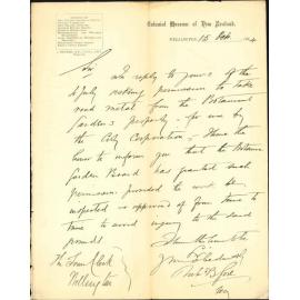 Granting permission to use road metal for their property - Botanic Garden Board