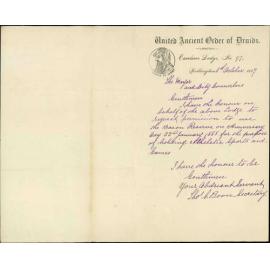 Asking for use of Basin Reserve on Anniversary Day - Ancient Order of Druids