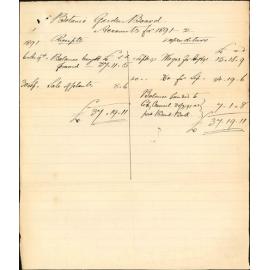 With statement of balance - Botanical Garden Board