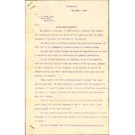 Report regarding Library - Thomas Turnbull and W C Chatfield