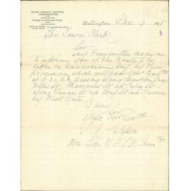 Route for procession on Anniversary Day - United Friendly Societies Demonstration