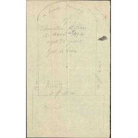 Tombstone at Cemetery - W Mansfield