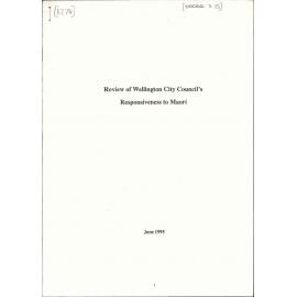 Review of Wellington City Council's Responsiveness to Maori