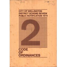 District Scheme Review, Public Notification 1979, Volume 2, Code of Ordinances