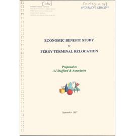 Economic Benefit Study for Ferry Terminal Relocation
