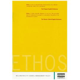 Ethos, Wellington City Council Management Policy