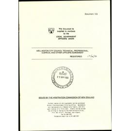 Wellington City Council Technical, Professional, Clerical and Other Officers - Agreement