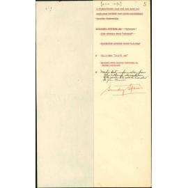 Notes on Noah's Ark by John McKenzie, son of person who sold Inconstant to John Plimmer