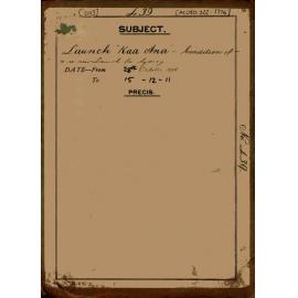 Launch 'Kaa Ana' [Kia ana, Kaana], condition of