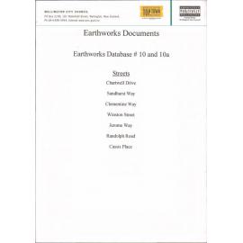 Earthworks database #10 and 10A, Chartwell Drive, Sandhurst Way, Clementine Way, Winston Street, Jerome Way, Randolph Road, Cassis Place
