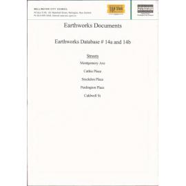 Earthworks database #14A and 14B, Montgomery Avenue, Cathie Place, Stockdon Place, Penlington Place, Caldwell Street