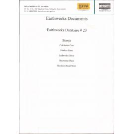Earthworks database #20, Colchester Crescent, Pimlico Place, Ladbrooke Drive, Bayswater Place, Horokiwi Road West