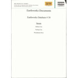 Earthworks database #30, Abilene Crescent, Furlong Crescent, Westchester Drive