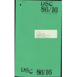 33 Hobson Street, designation to be uplifted, 'Hostel Purposes', Ministerial requirement